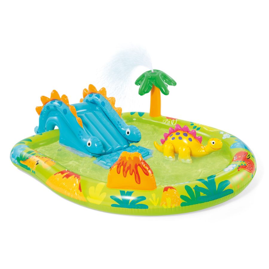Intex Little Dino Play Centre With Water Spray & Slide