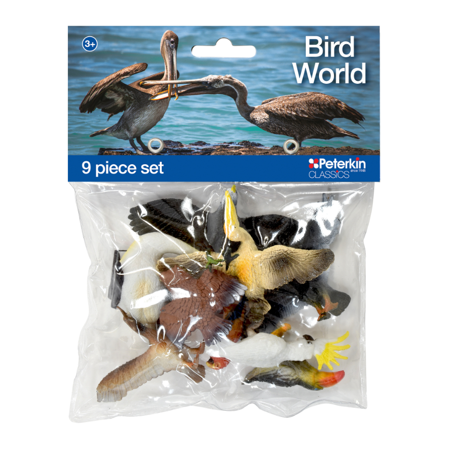 Animal World Figurines Birds 9 Piece Set