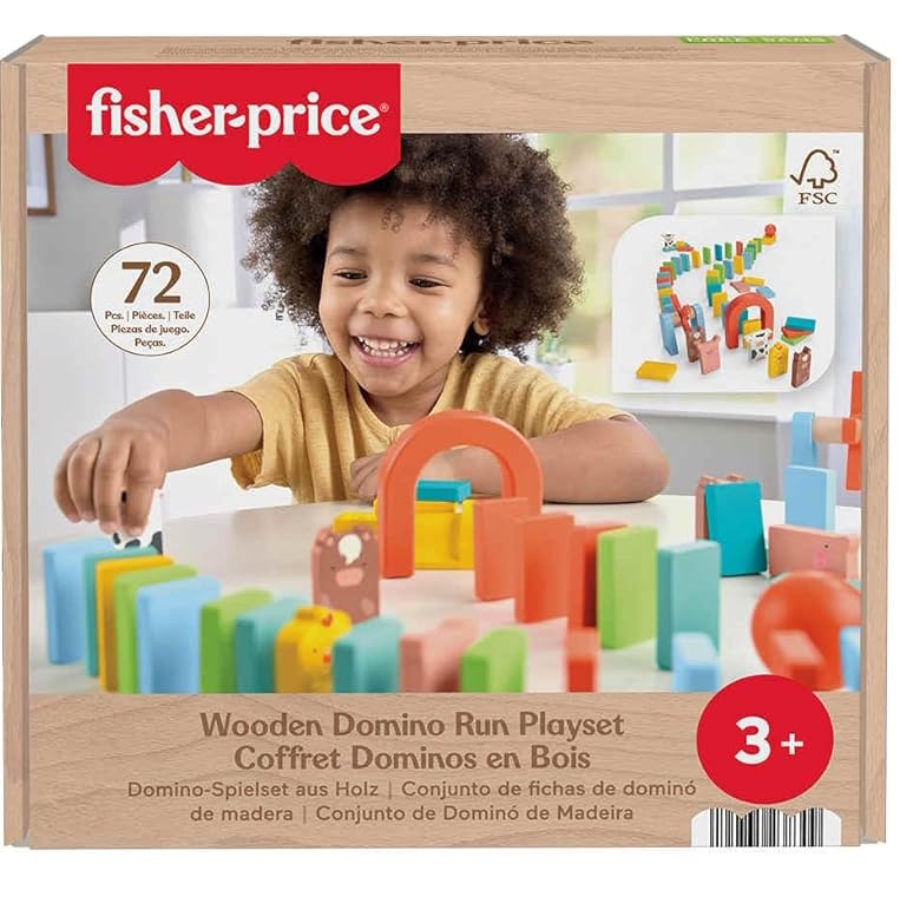 Fisher Price Wooden Domino Run Playset