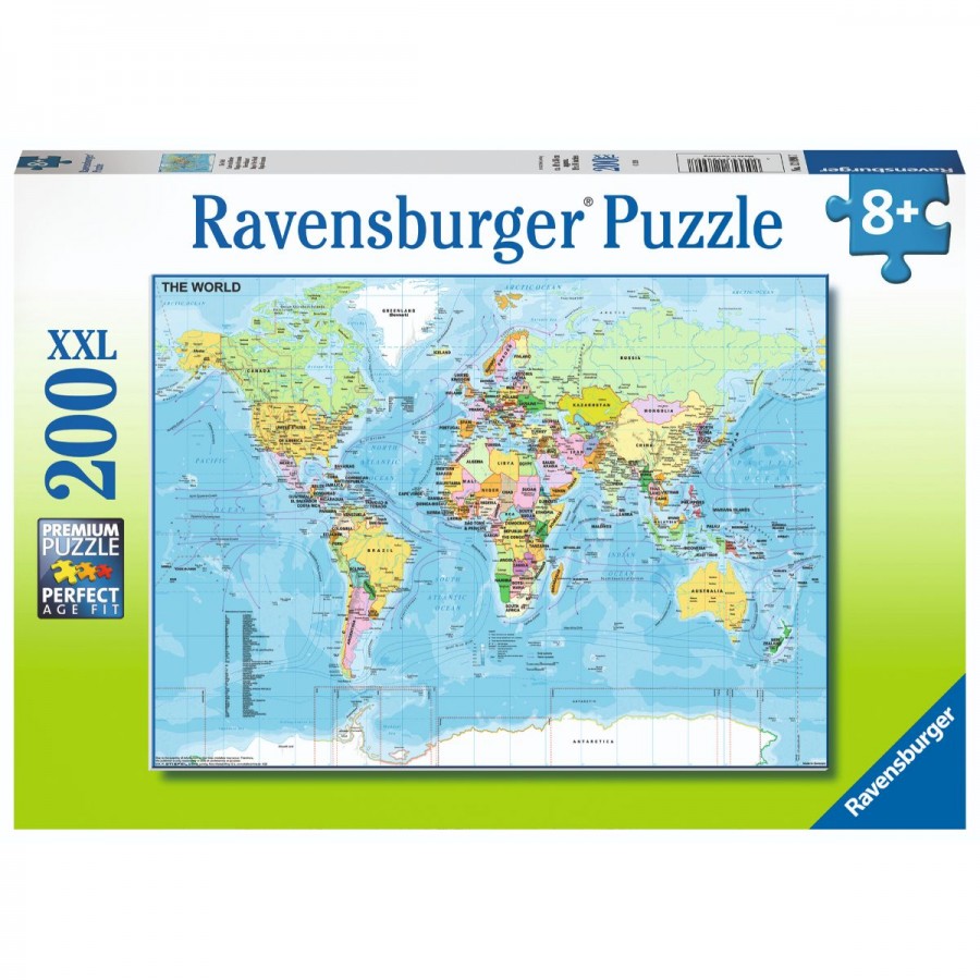 Ravensburger Puzzle 200 Piece Map Of The World