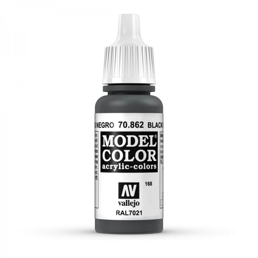 Vallejo Acrylic Paint Model Colour Black Grey 17ml