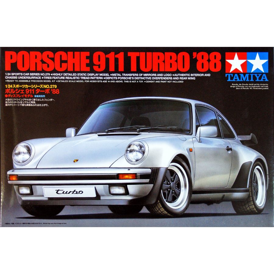 Tamiya Model Kit 1:24 Porsche 911 Turbo 88
