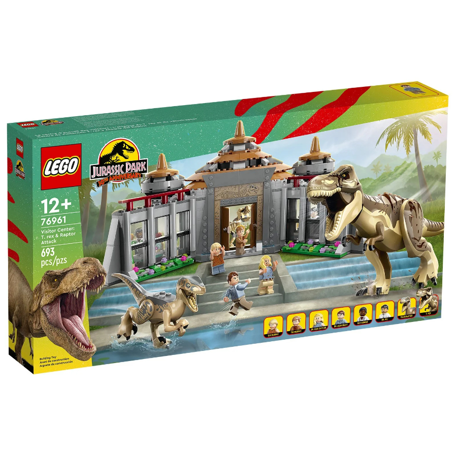 LEGO Jurassic World Visitor Center T-Rex & Raptor Attack