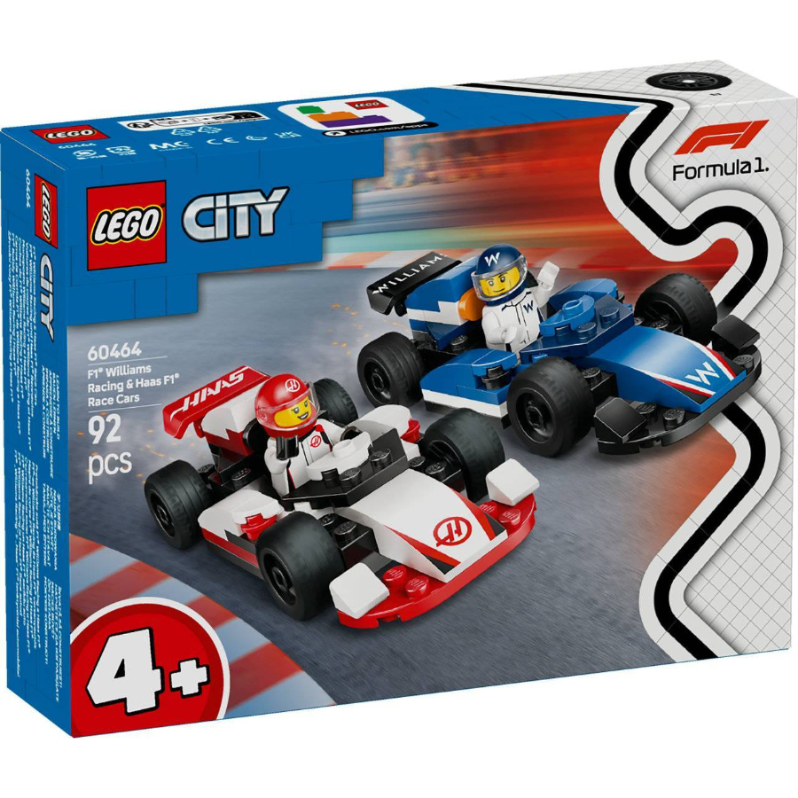 LEGO City F1 Williams Racing & Haas F1 Race Cars