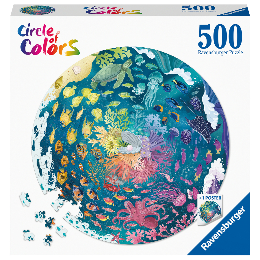 Ravensburger Puzzle 500 Piece Circle Of Colour Ocean
