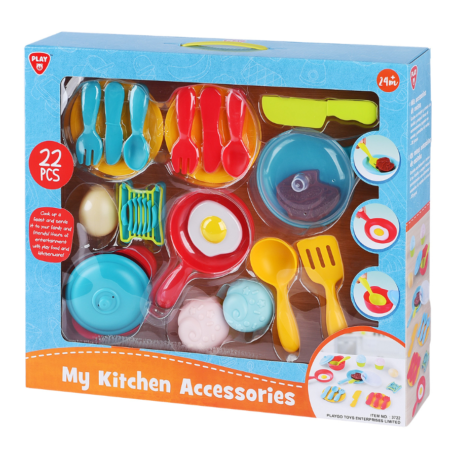 My Kitchen Accessories Role Play Pack With 22 Pieces