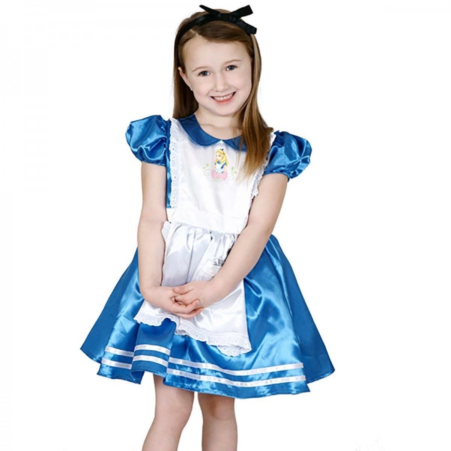 Alice In Wonderland Child Kids Dress Up Costume Size 3-5
