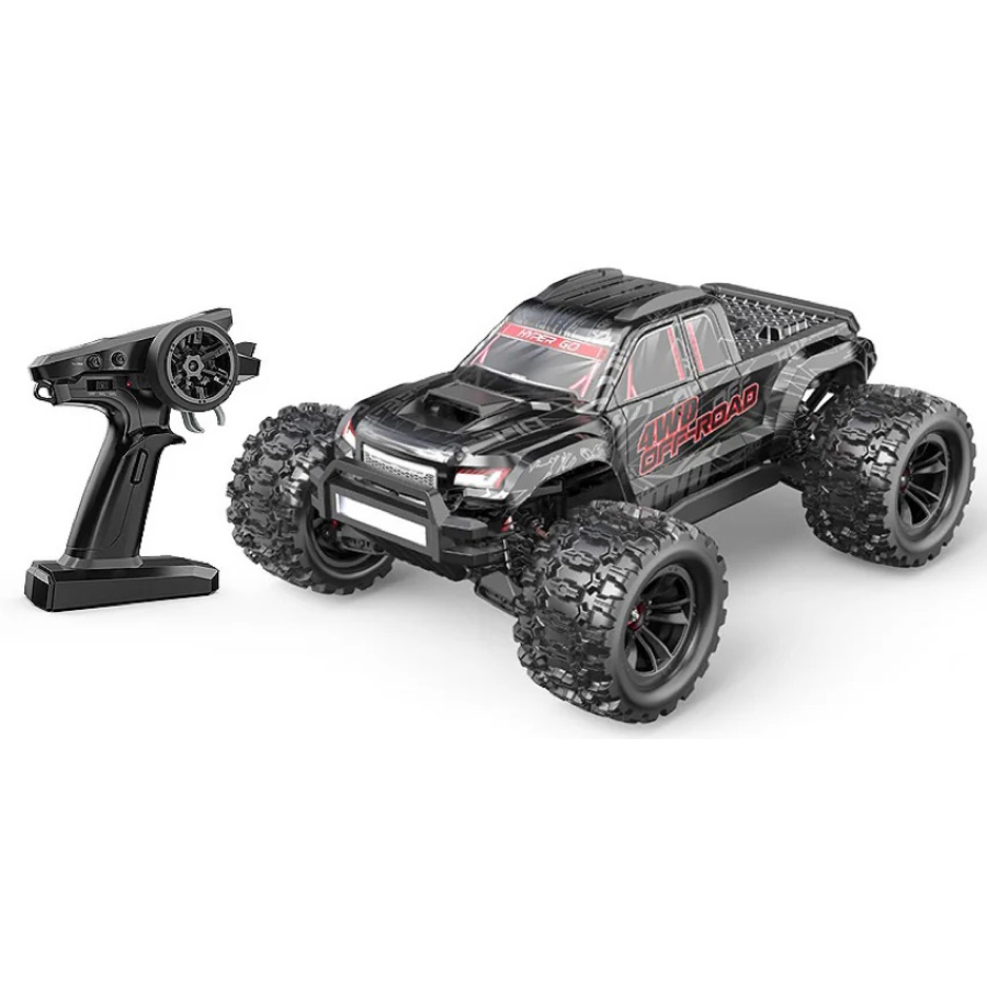 MJX Radio Control 1:10 Hyper Go 4WD Brushless Monster Truck Black