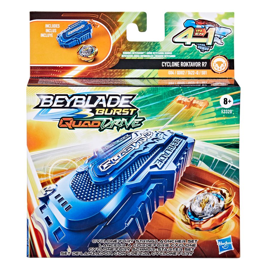 Beyblade Quad Drive Cyclone Fury String Launcher Set