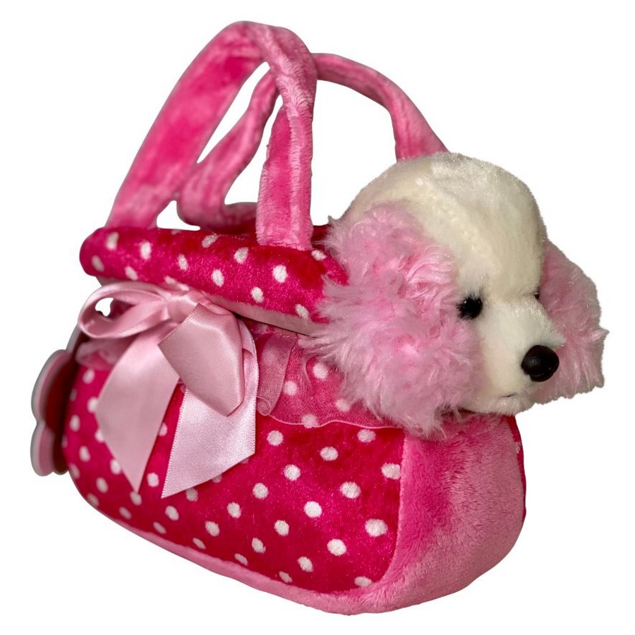 Plush in Bag Spaniel Pink Spot