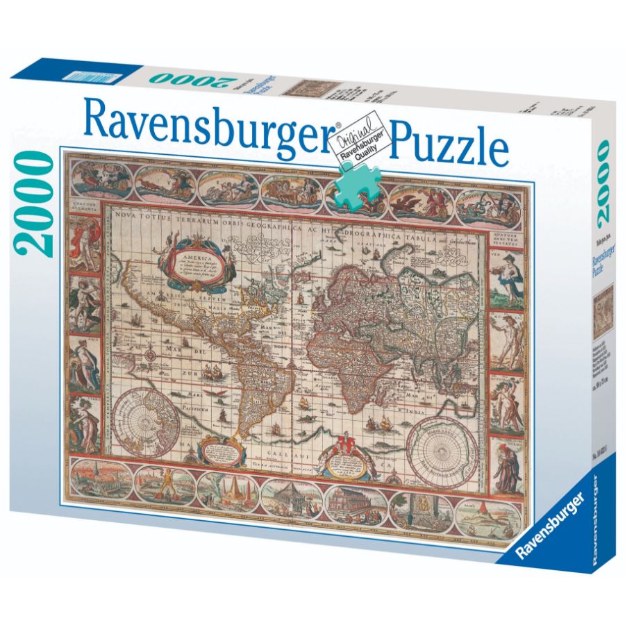 Ravensburger Puzzle 2000 Piece Map Of World From 1650