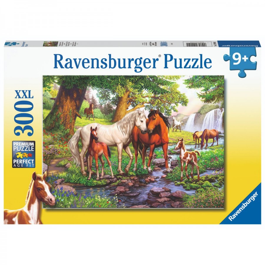 Ravensburger Puzzle 300 Piece Horses By The Stream