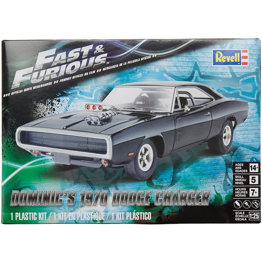 Revell Model Kit 1:24 Fast & Furious Dominics 1970 Dodge Charger