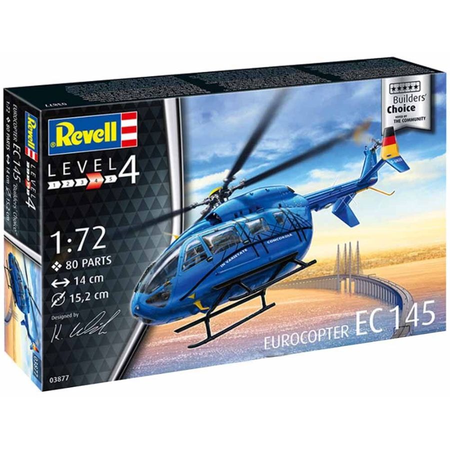 Revell Model Kit 1:72 Eurocopter EC 145 Builders Choice