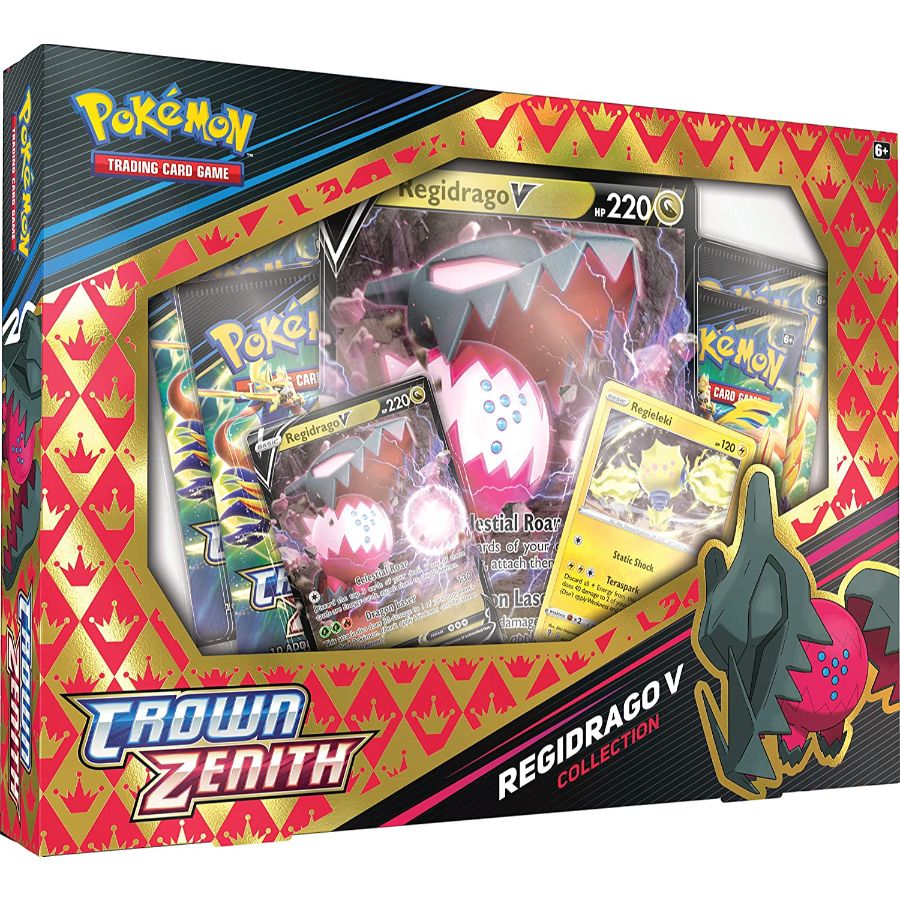 Pokemon TCG Crown Zenith Regidrago Regieleki V Box Assorted