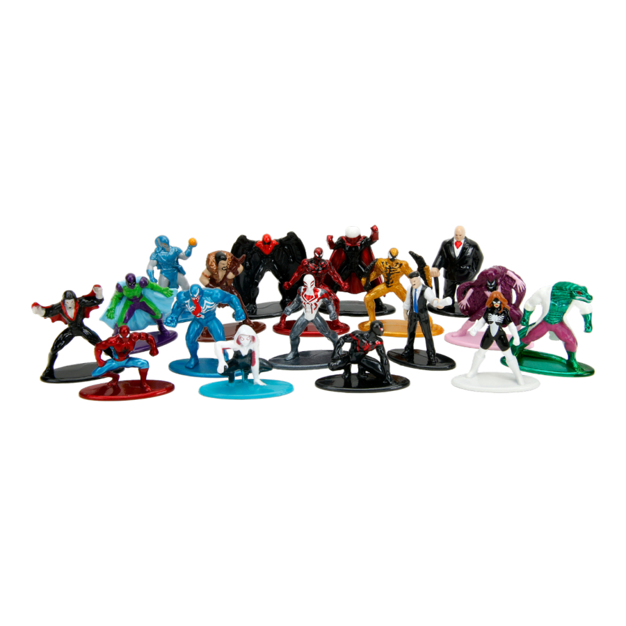 Jada Diecast Marvel Comics Spider-Man Nano MetalFig Series 9 18 Pack