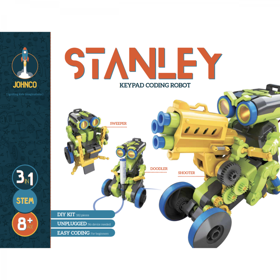 Stanley The 3 In 1 Keypad Coding Robot