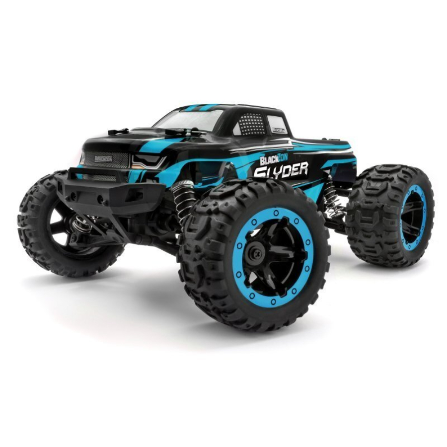 Blackzon Radio Control 1:16 Slyder MT 4WD Monster Truck Blue