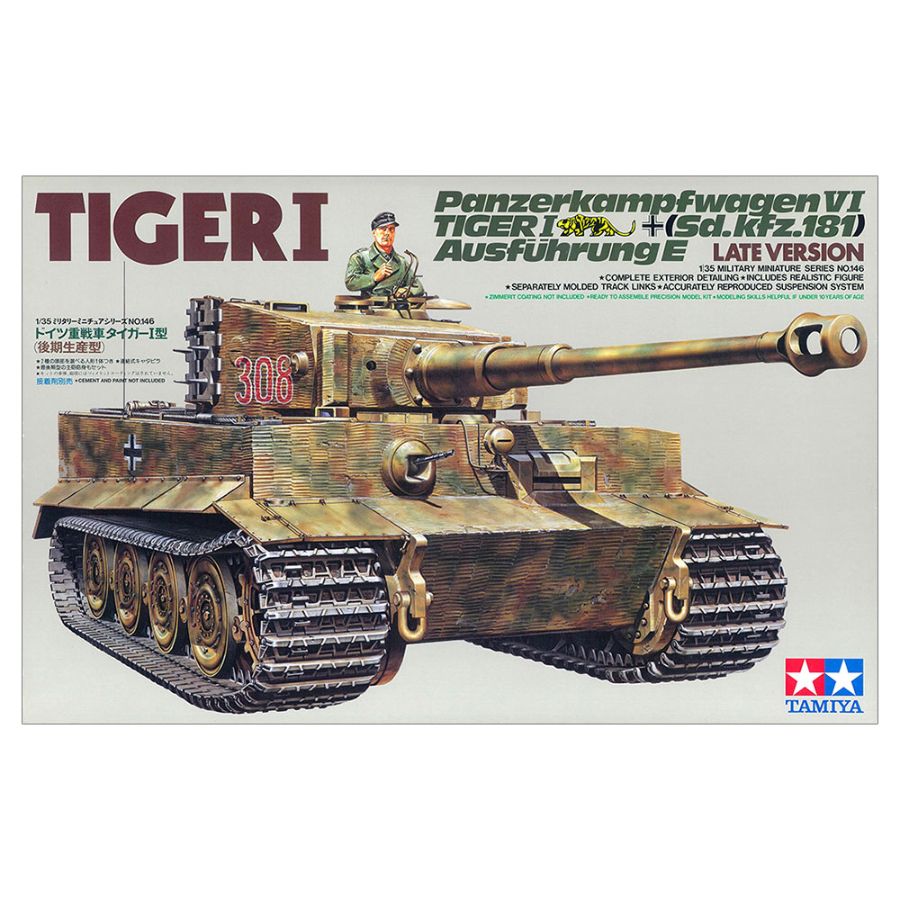 Tamiya Model Kit 1:35 Tiger 1 Late Version