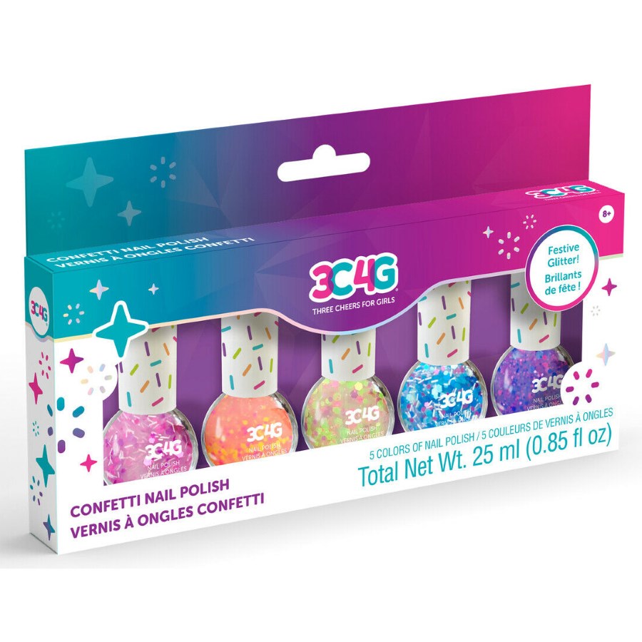 3C4G Nail Polish 5 Pack Confetti