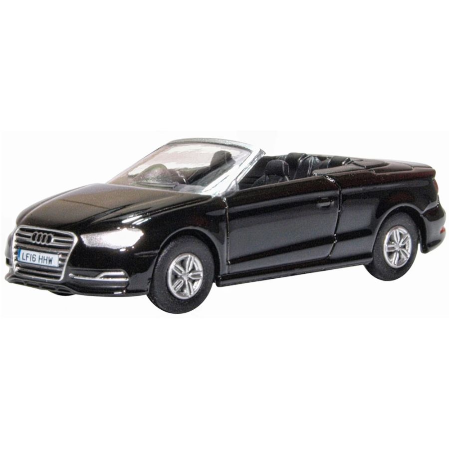 Oxford Diecast 1:76 Audi S3 Cabriolet Mythos Black