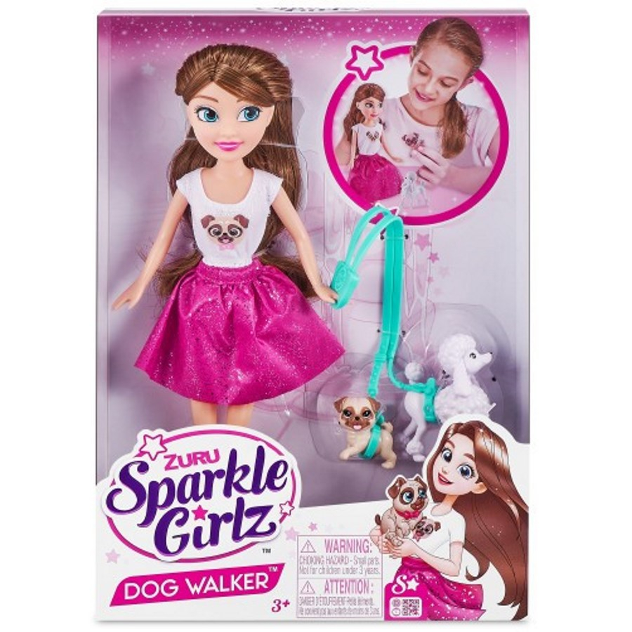 Sparkle Girlz Doll Dog Walker & Accessories