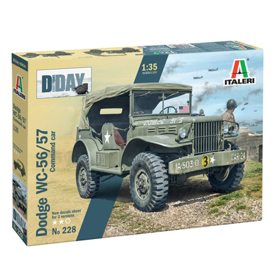 Italeri Model Kit 1:35 Dodge WC56 Command Car