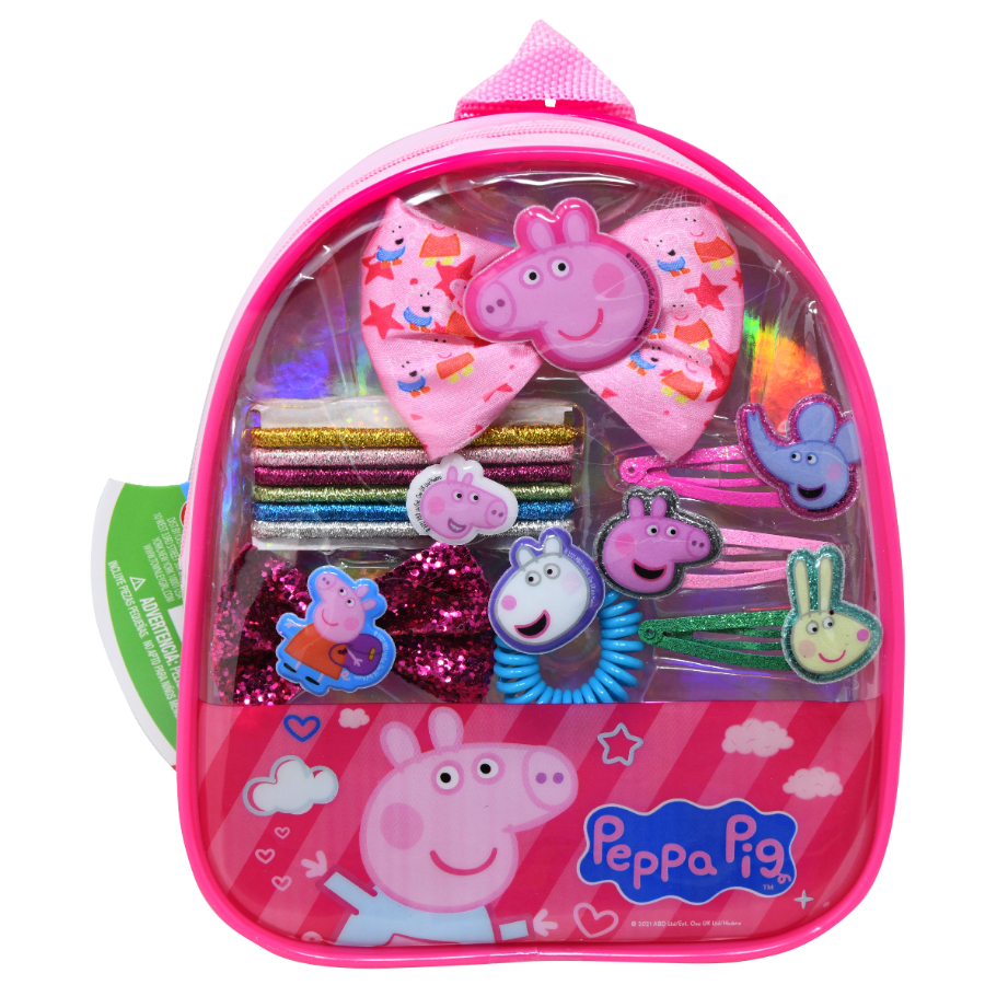 Peppa Pig Hair Accessories In Mini Backpack