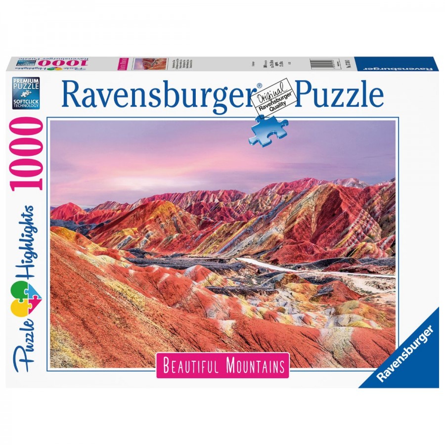Ravensburger Puzzle 1000 Piece Rainbow Mountains China
