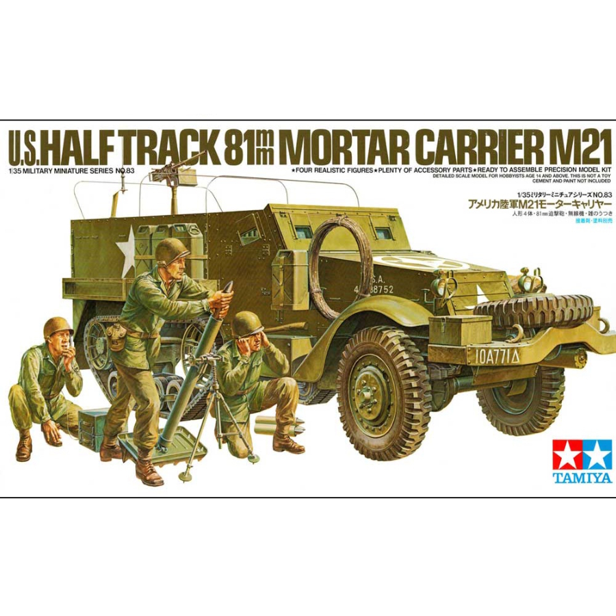 Tamiya Model Kit 1:35 US M21 Mortar Carrier