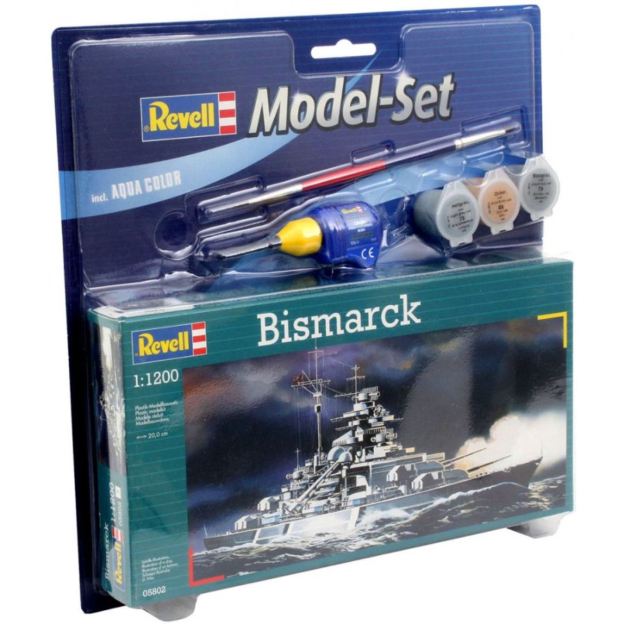 Revell Model Kit Gift Set 1:1200 Bismarck