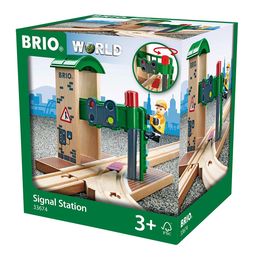 Brio Wooden Train Accessories Signal Station 2 Pieces