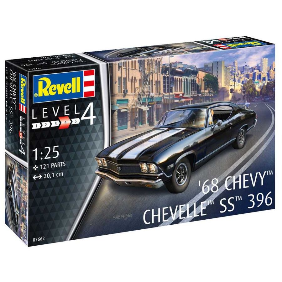 Revell Model Kit Gift Set 1:25 1968 Chevy Chevelle