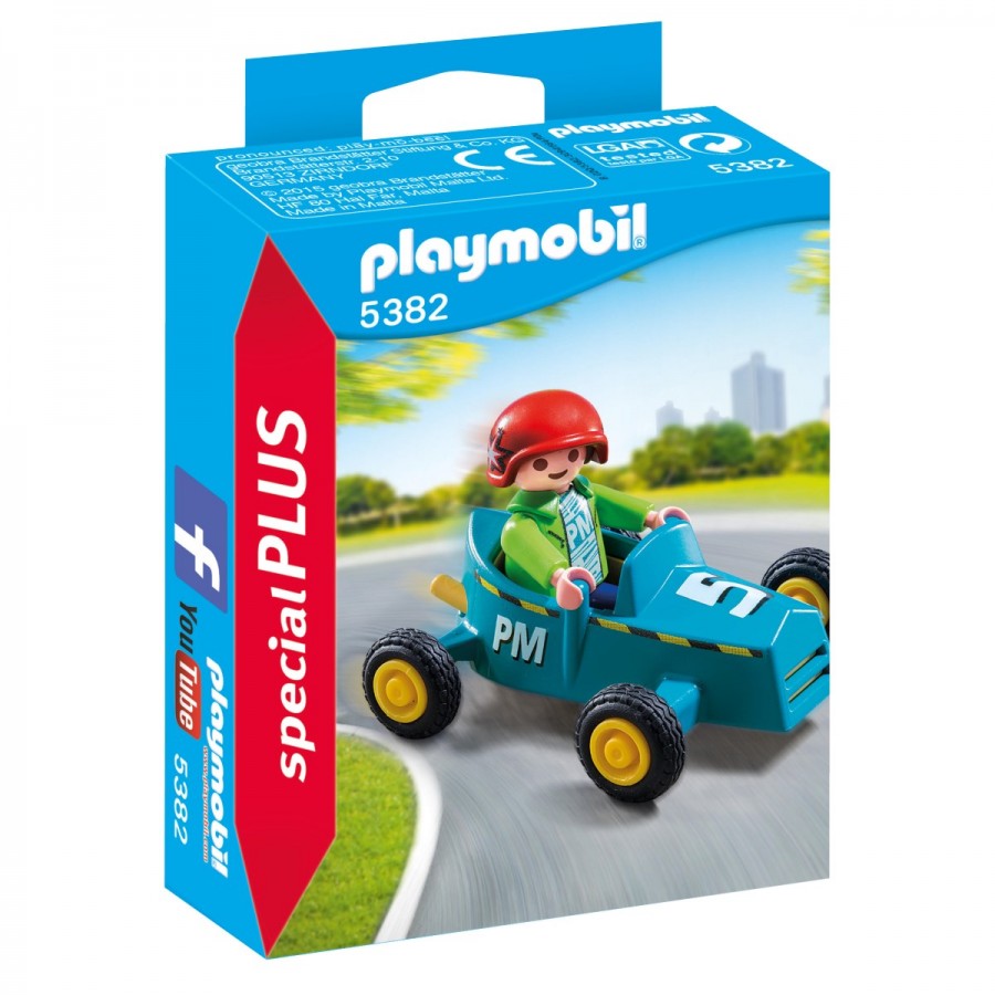 Playmobil Boy With Go-Kart