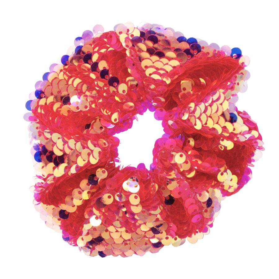 Colour Burst Sequin Scrunchie