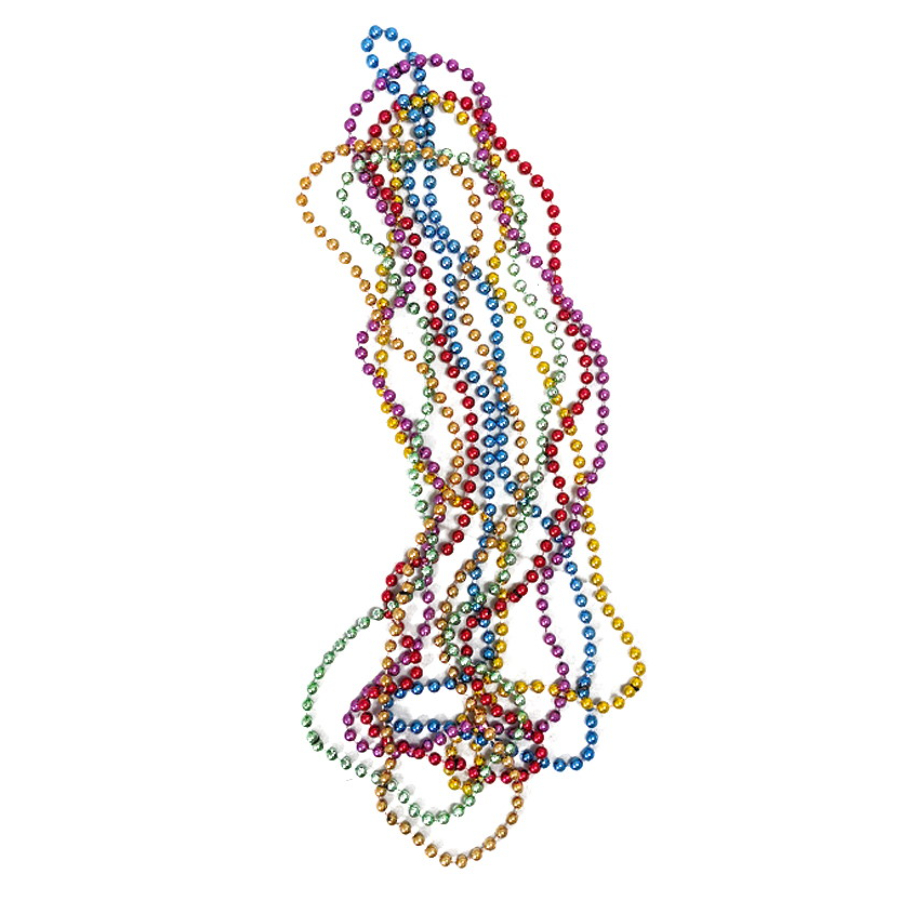 Necklace Beads Multi Coloured Strings