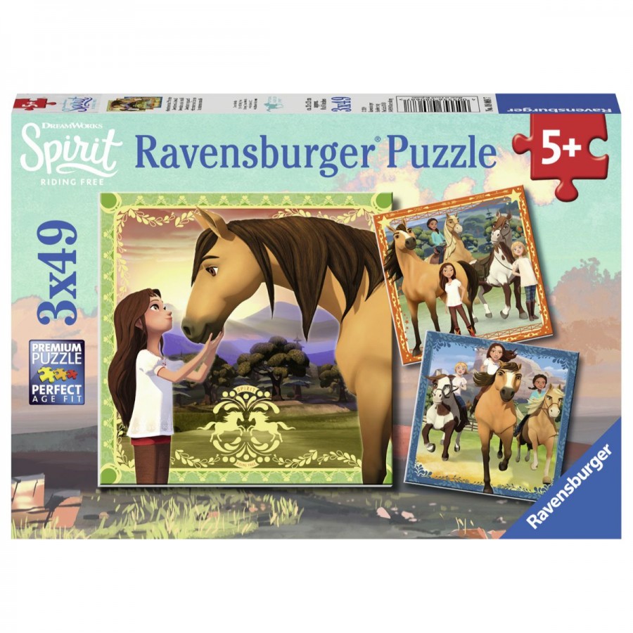Ravensburger Puzzle 3x49 Piece Spirit Adventure on Horses