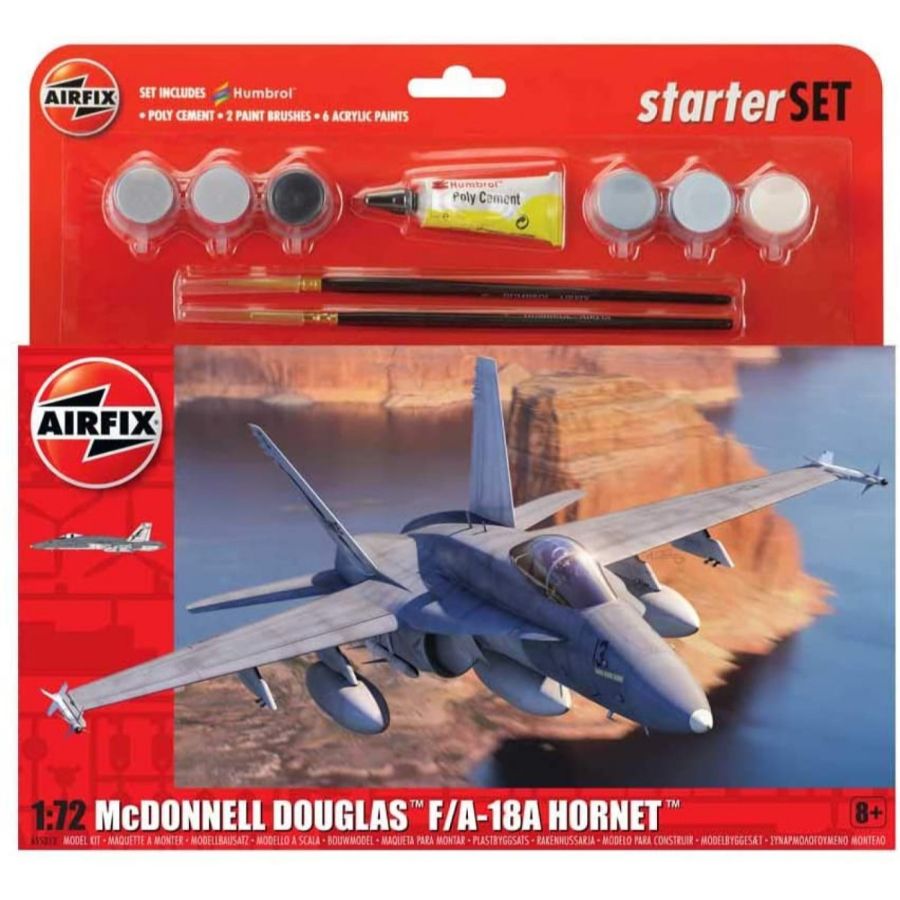 Airfix Starter Kit 1:72 Mcdonnell Douglas F-18 Hornet