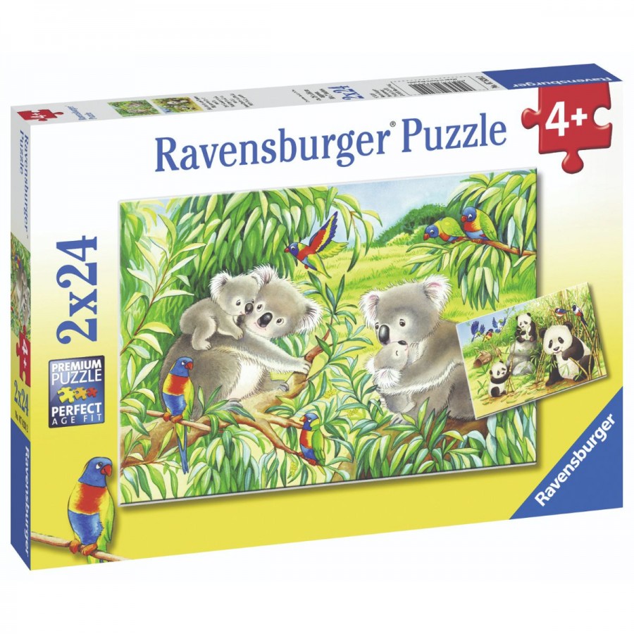 Ravensburger Puzzle 2x24 Piece Sweet Koalas And Pandas
