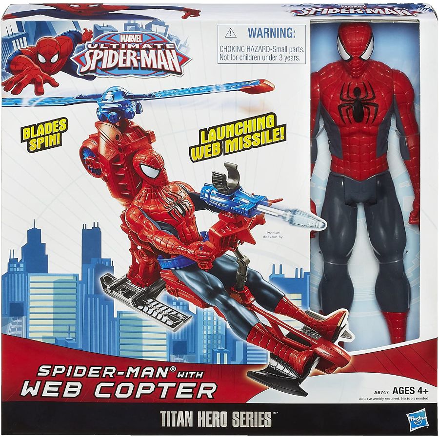 Spider-Man Titan Hero Web Copter & Figure