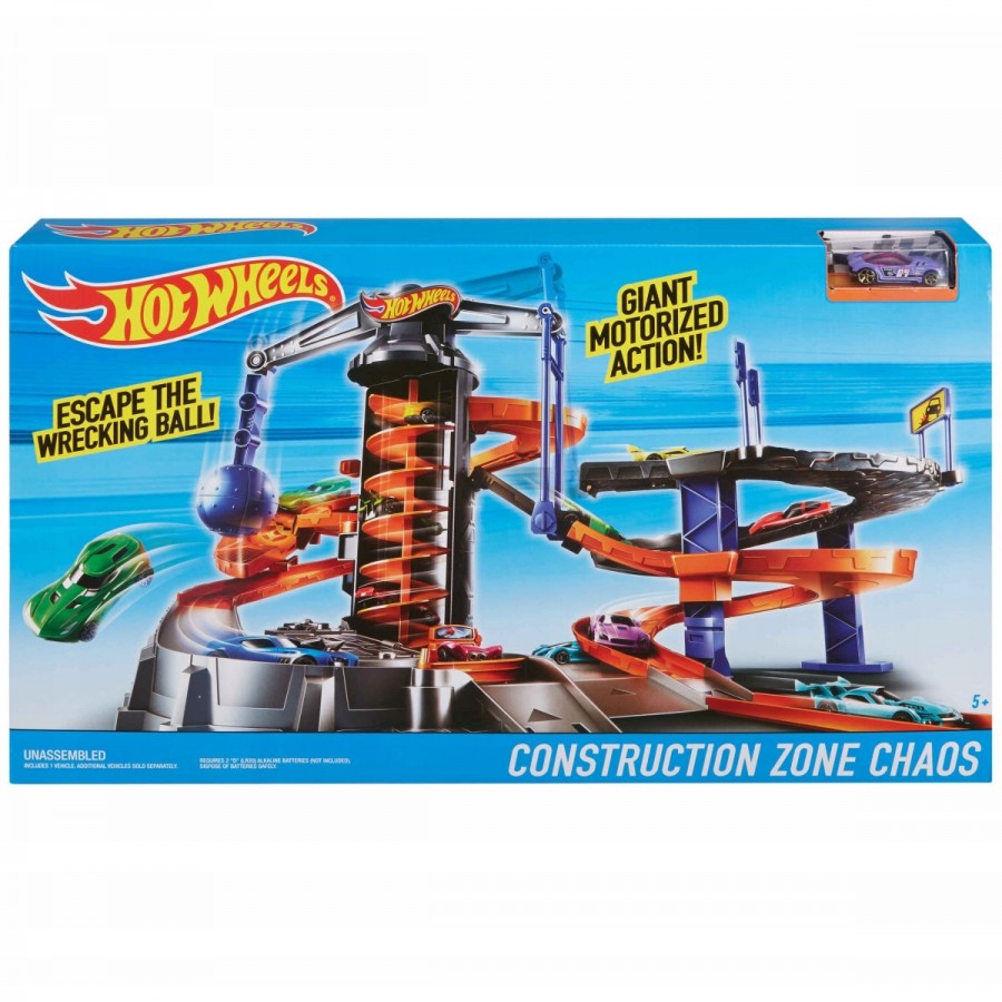 Hot Wheels Construction Zone Chaos Playset
