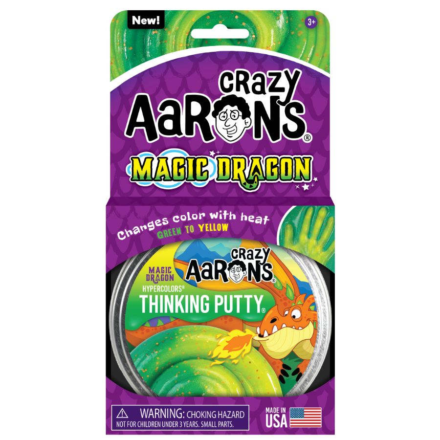 Crazy Aarons Thinking Putty 10cm Tin Hypercolor Magic Dragon