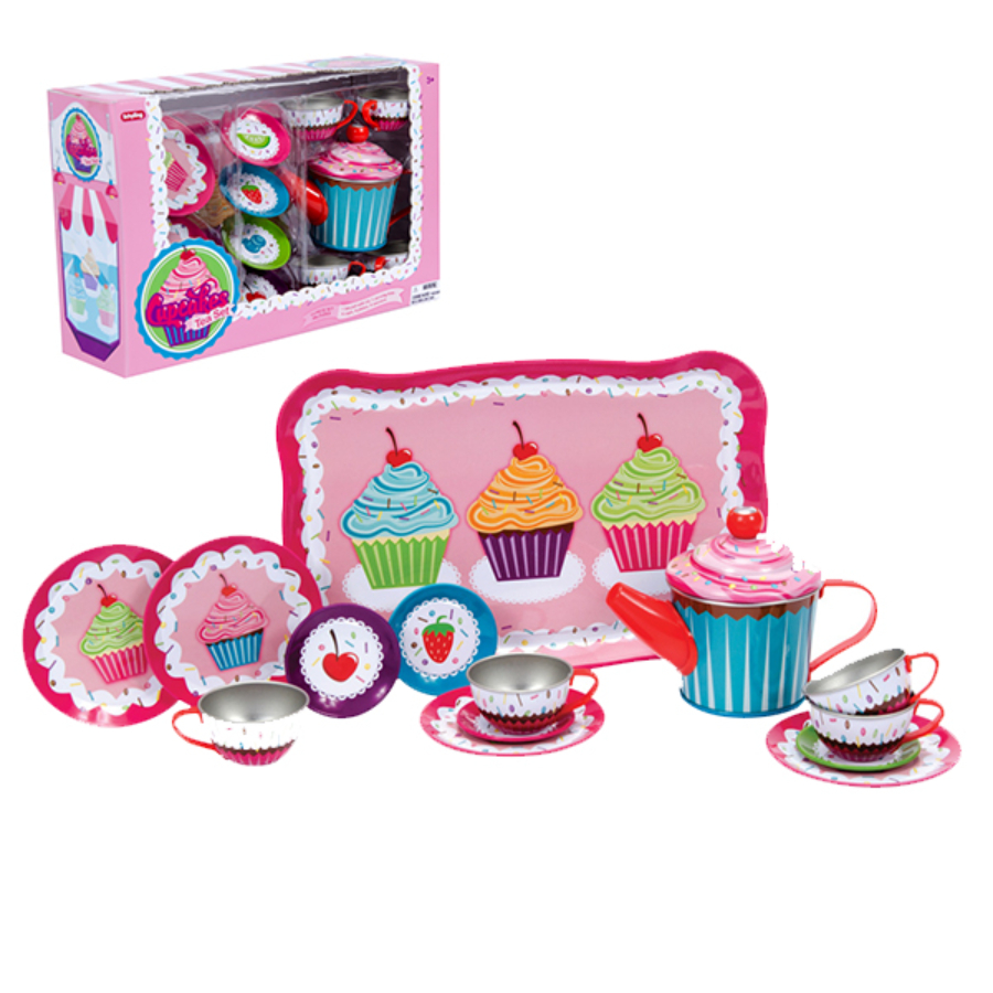 Schylling Cupcake Tin Tea Set