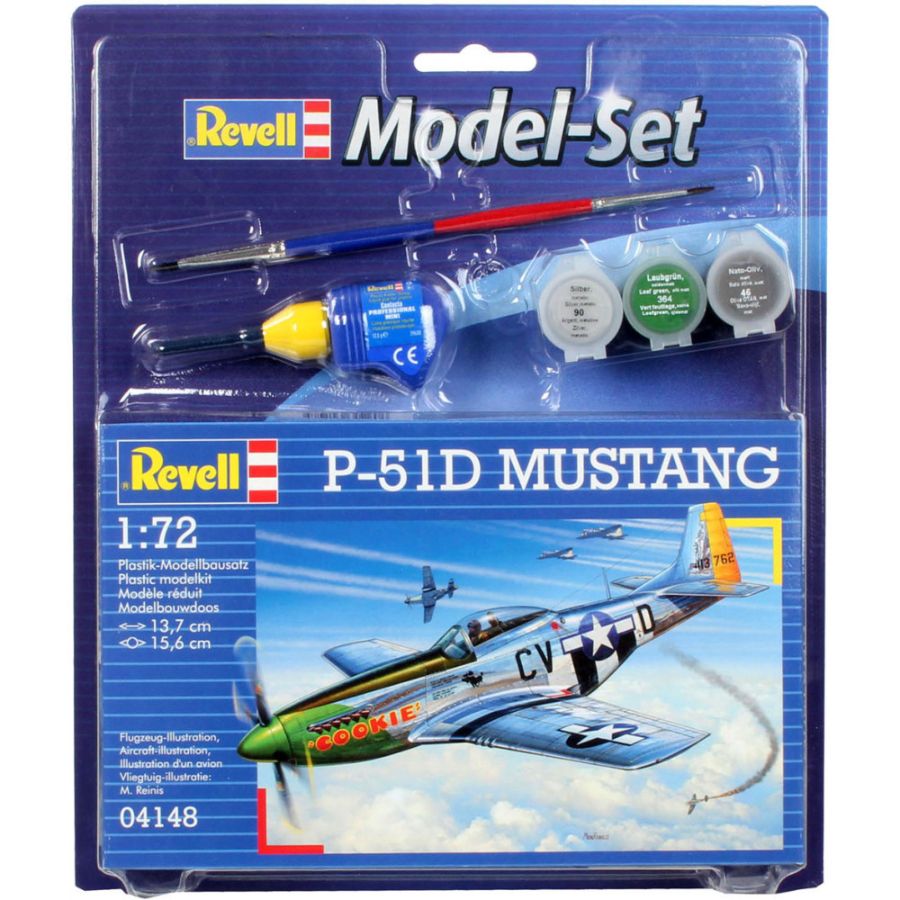 Revell Model Kit Gift Set 1:72 P-51 D Mustang