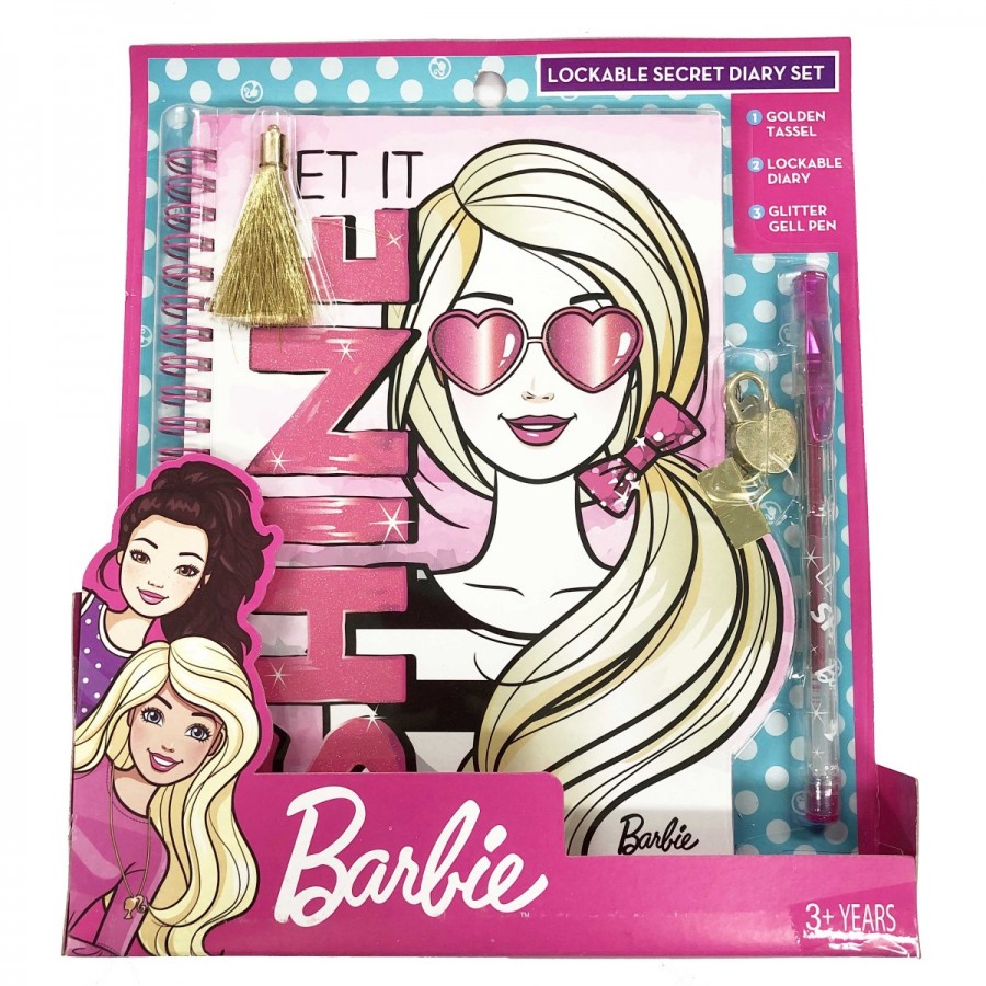 Barbie Lockable Secret Diary & Pen