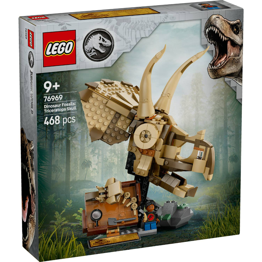 LEGO Jurassic World Dinosaur Fossils Triceratops Skull