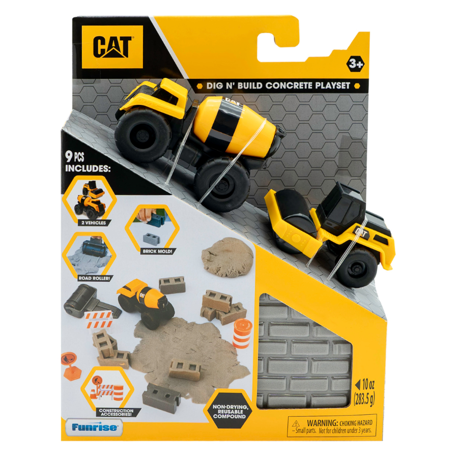 CAT Dig N Build With Two Vehicles Assorted