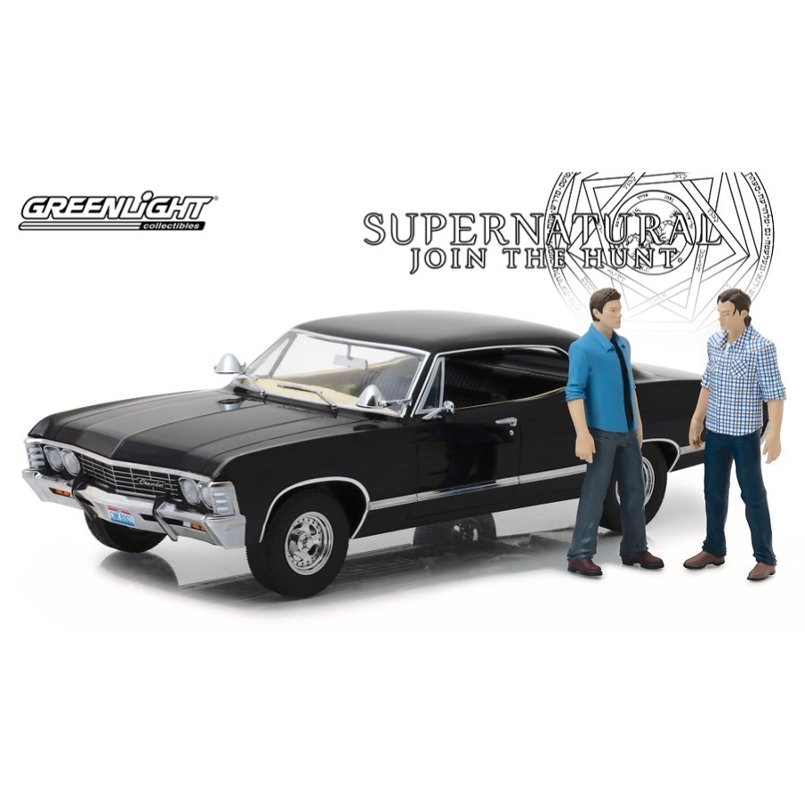Greenlight Diecast 1:18 Supernatural 1967 Chev Impala With Figures