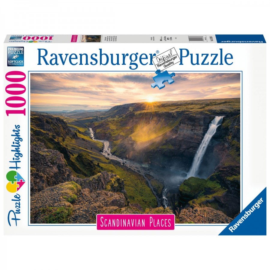 Ravensburger Puzzle 1000 Piece Haifoss Waterfall Iceland