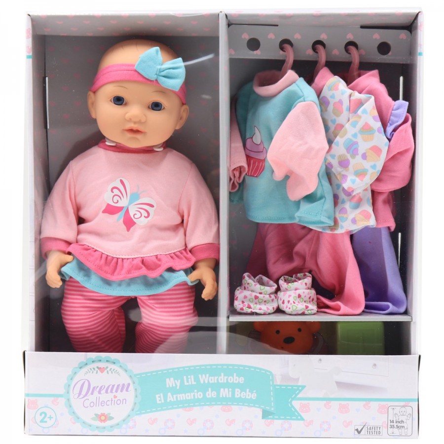 Dream Collection 14 Inch Doll & Wardrobe Playset